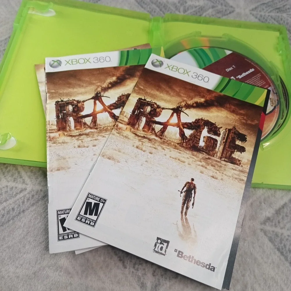 Rage Anarchy Edition Xbox 360 Game Complete 3 Discs With Manual Microsoft Case